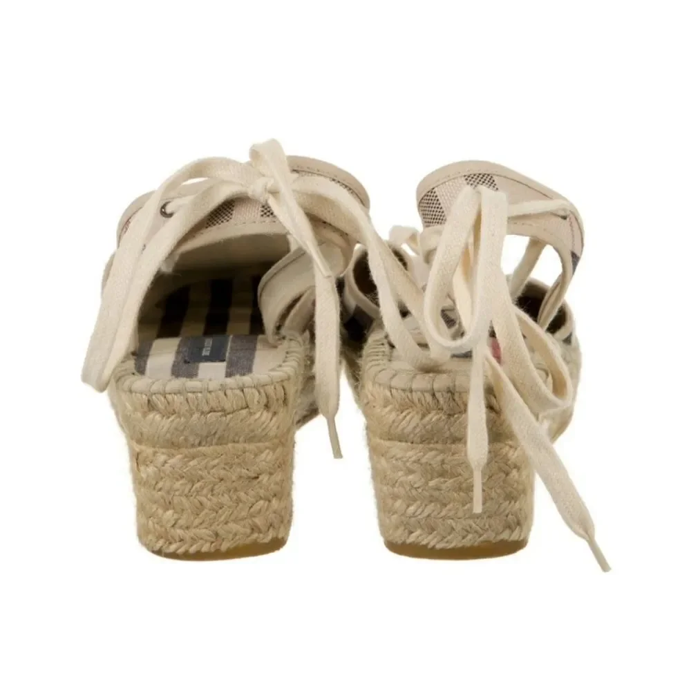 BURBERRYCanvas Plaid Print Espadrilles